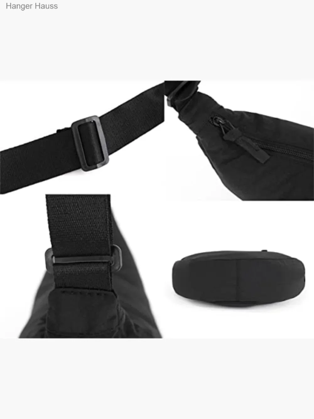 Canvas Crossbody Hobo Bag Crescent Shoulder Purse Unisex